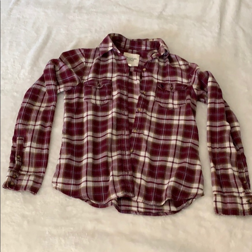 Cozy Fitted Abercrombie flannel
